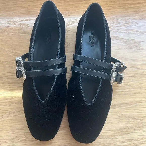 Le Monde Beryl Suede Claudia Flat. - Picture 3 of 6